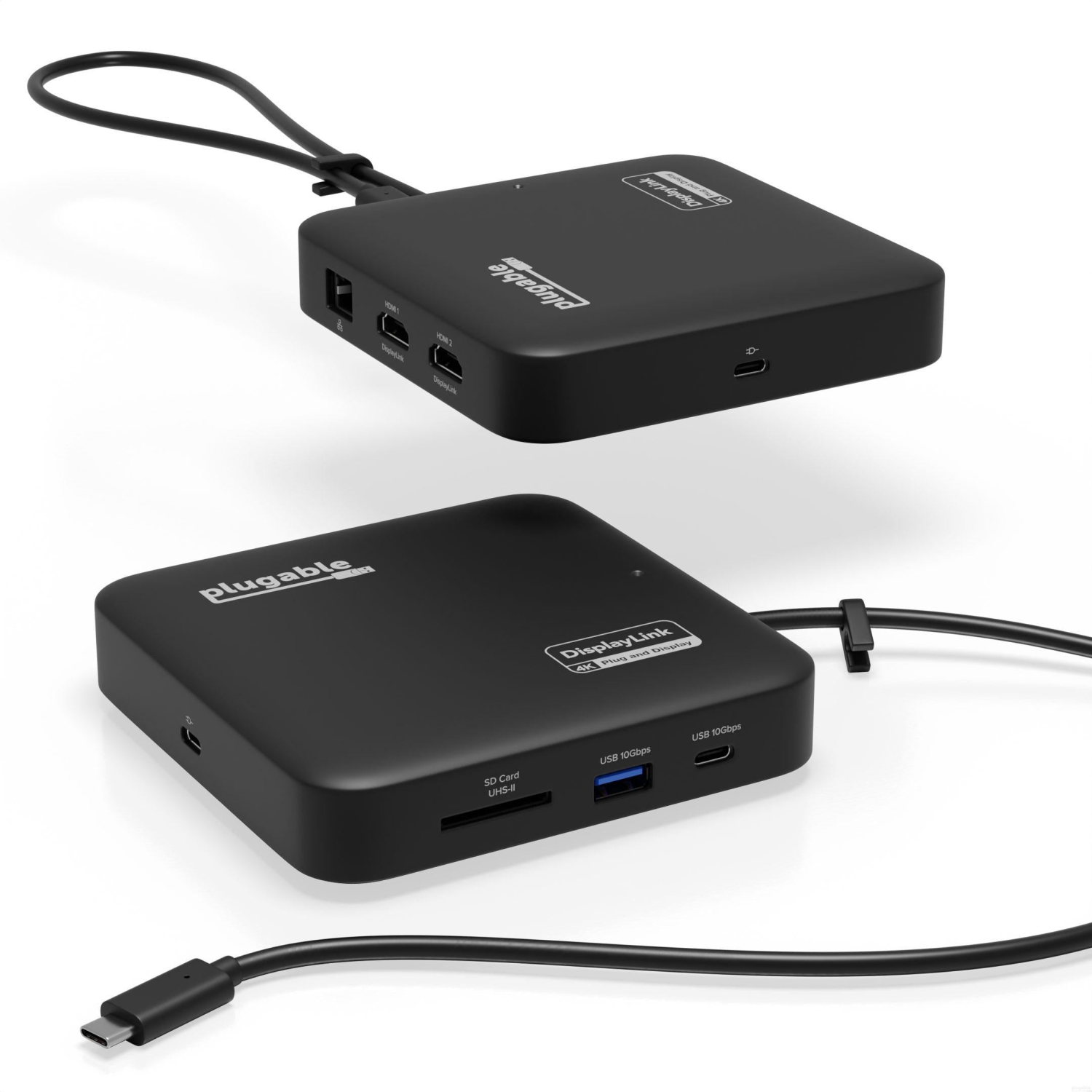 PLUGABLE TECHNOLOGIES 7-in-1 Laptop Docks & Port Replicators - Black