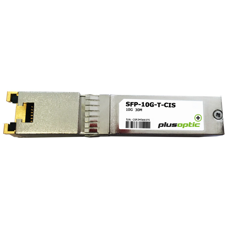 Plusoptic SFP-10G-T-CIS Network Transceiver Modules - Metallic