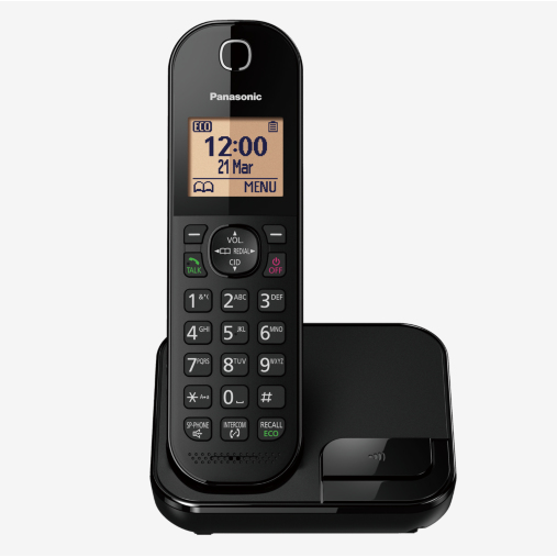 Panasonic KX-TGC412EB Telephones - 1.6 Inches - Black