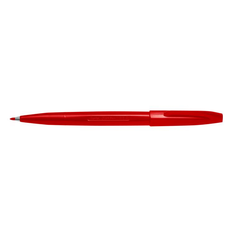 Pentel Sign Pen fineliner Red Fine 12 pc(s)
