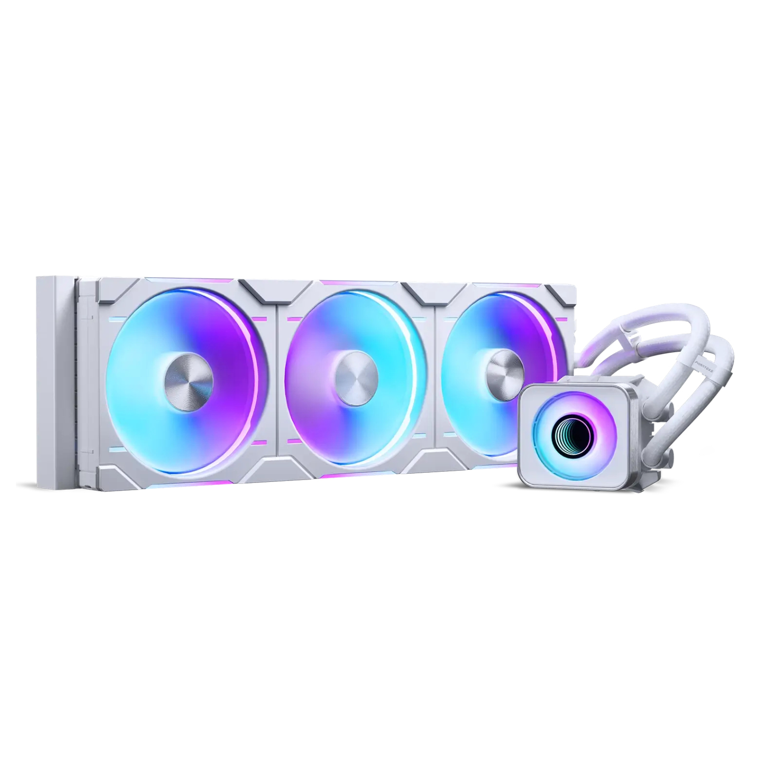 Phanteks Glacier One D30 X2 420mm White RGB All In One CPU Cooler - 420mm