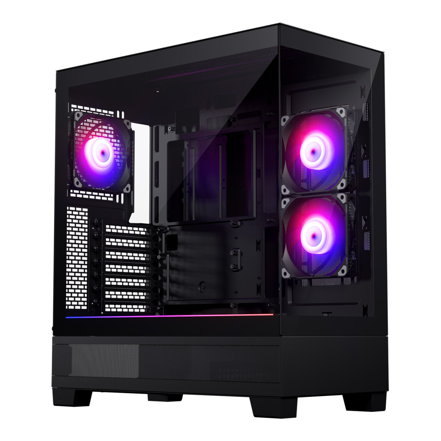 Phanteks XT View ATX Case Tempered Glass Windows - Black