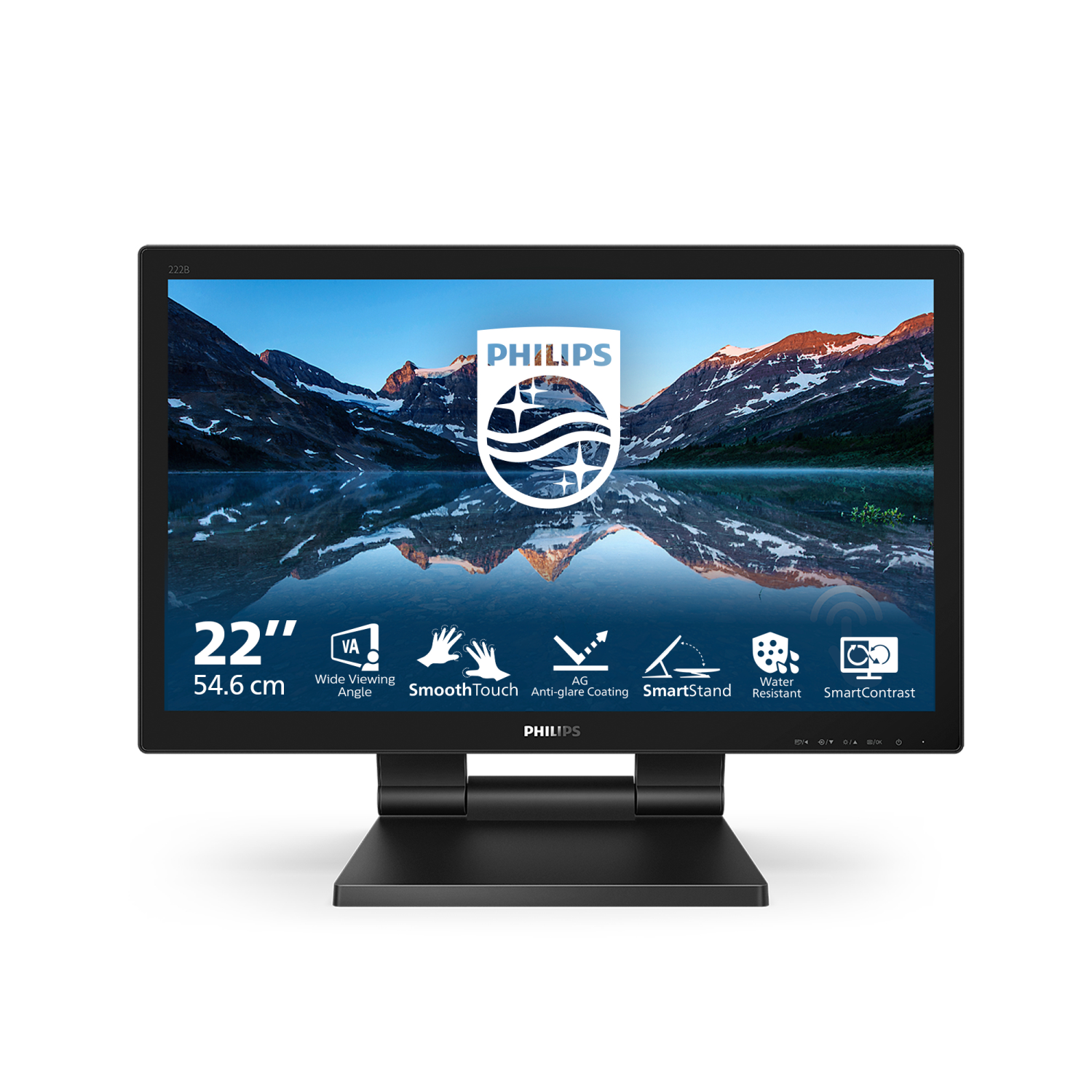 Philips 222B9TA Computer Monitors - 21.5 Inches - Black