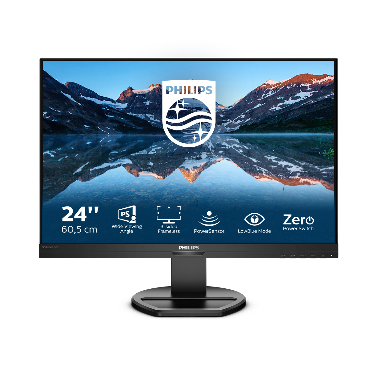 Philips 240B9 Computer Monitors - 24.1 Inches - Black
