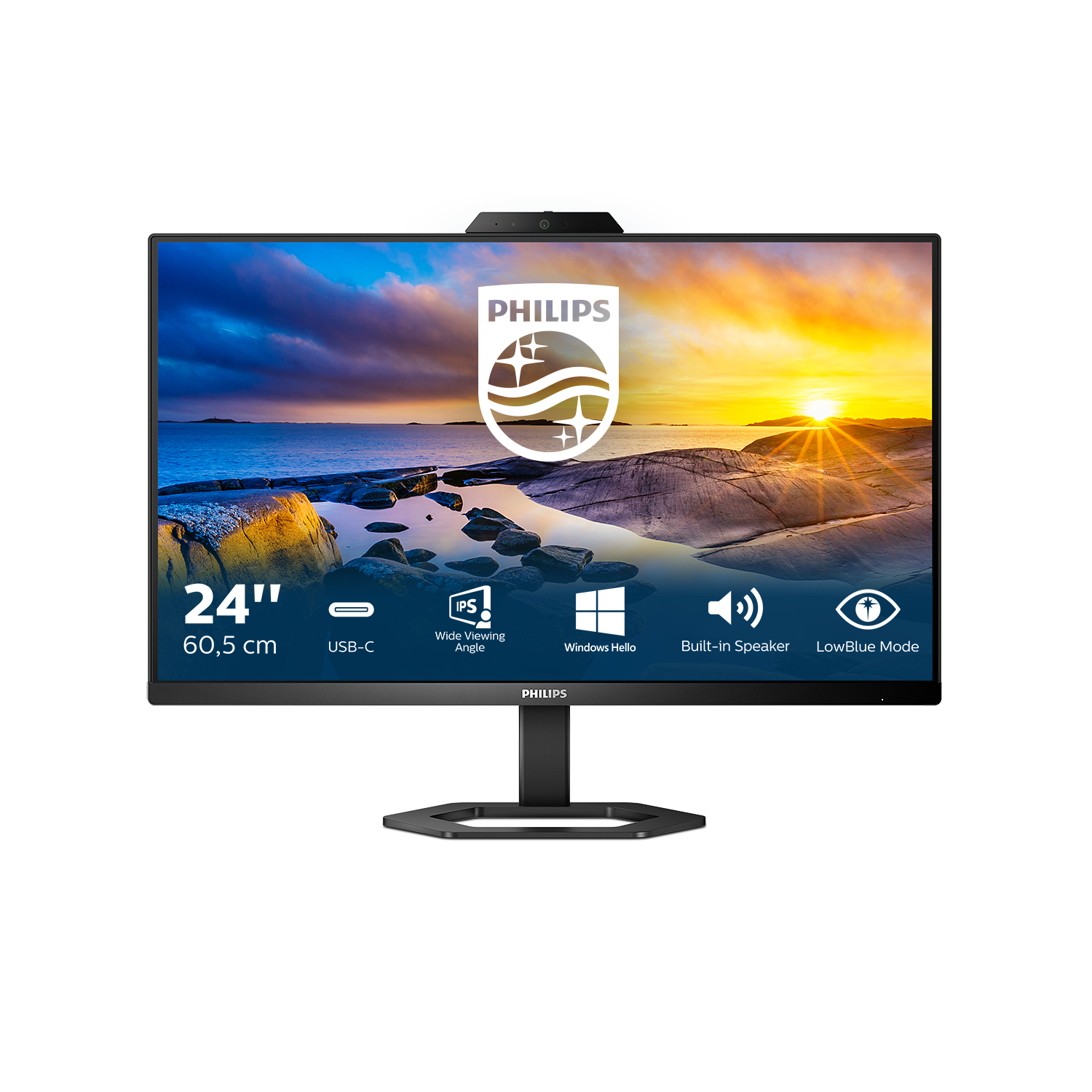 Philips 24E1N5300HE Computer Monitors - 23.8 Inches - Black