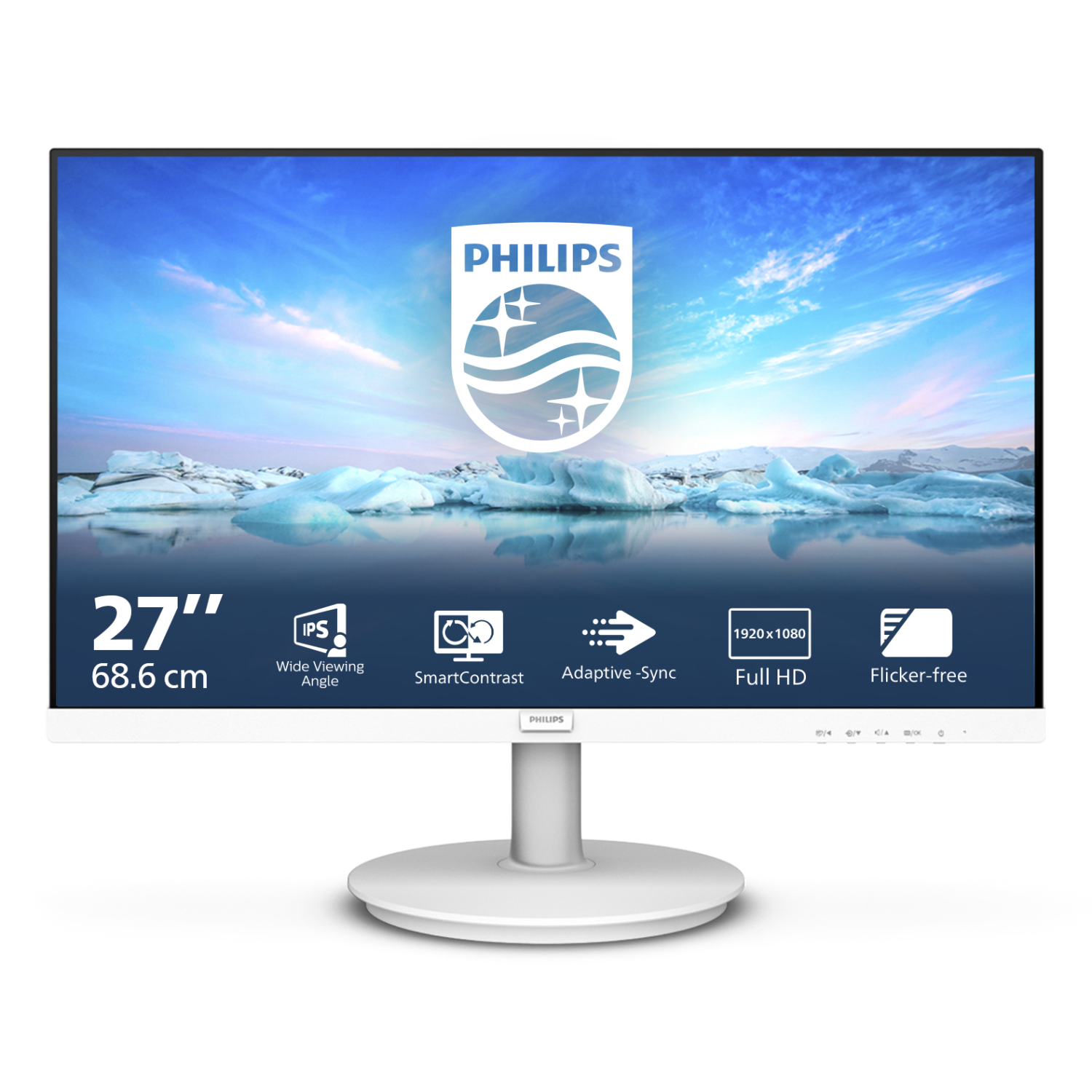 Philips 271V8AW Computer Monitors - 27 Inches - White