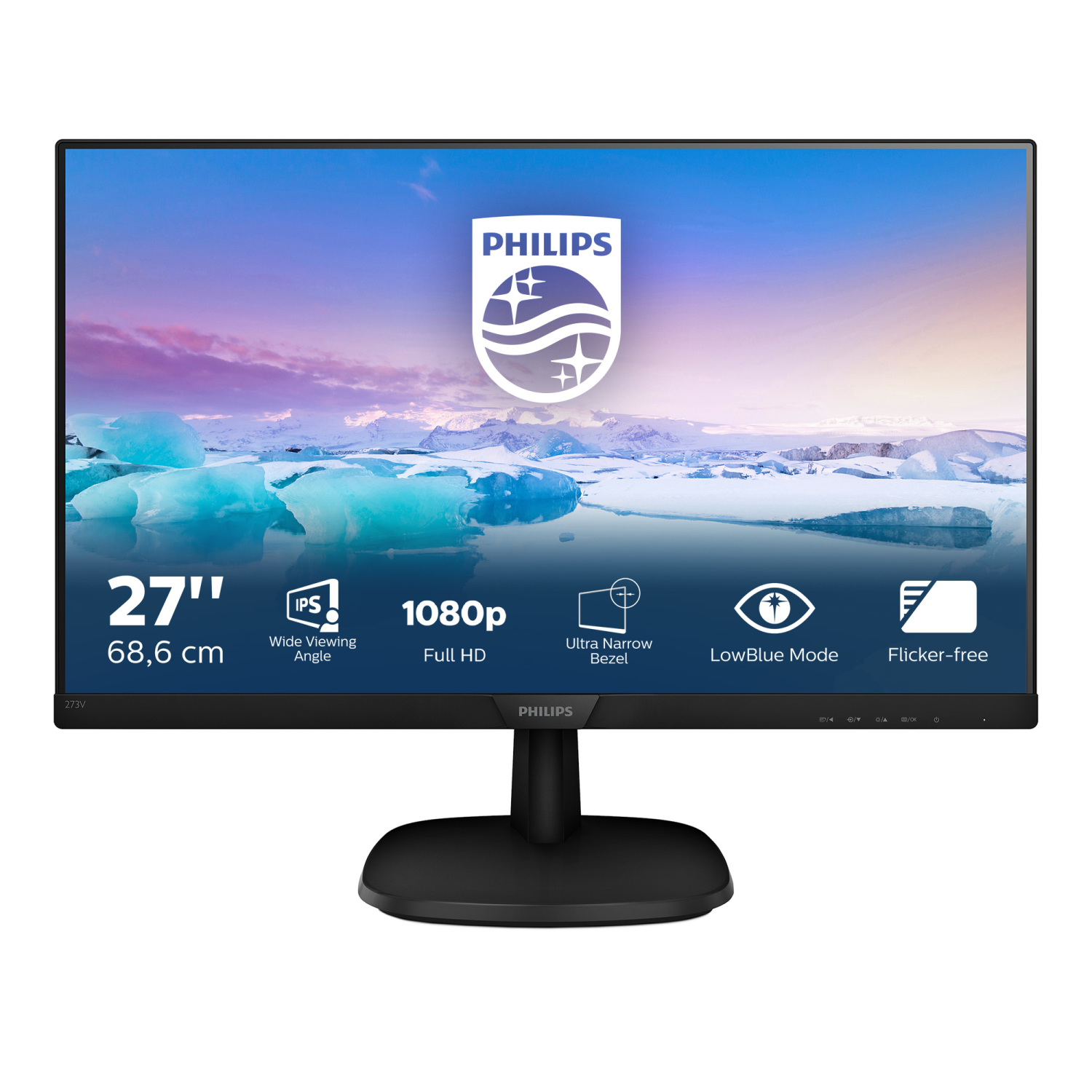 Philips 273V7QDSB Computer Monitors - 27 Inches - Black