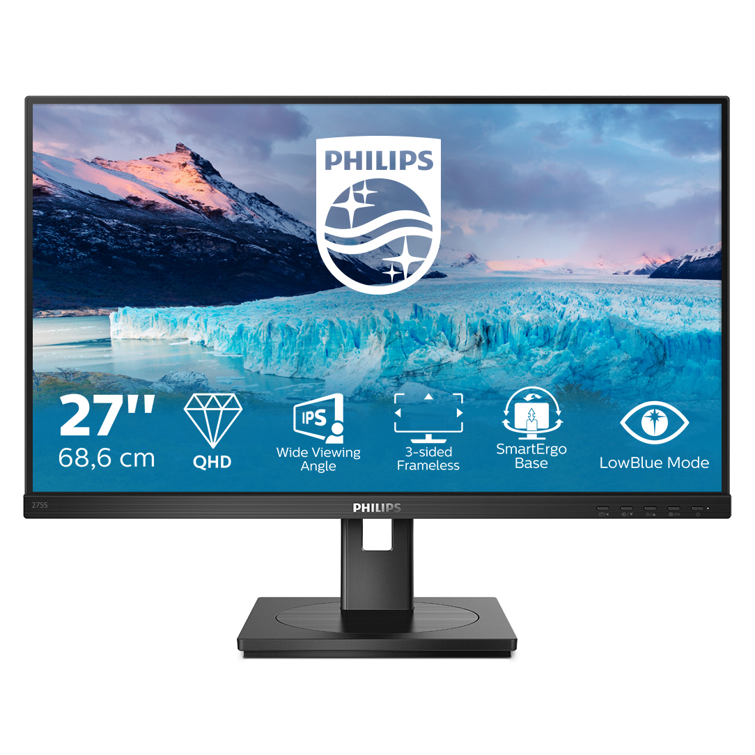 Philips 275S1AE Computer Monitors - 27 Inches - Black