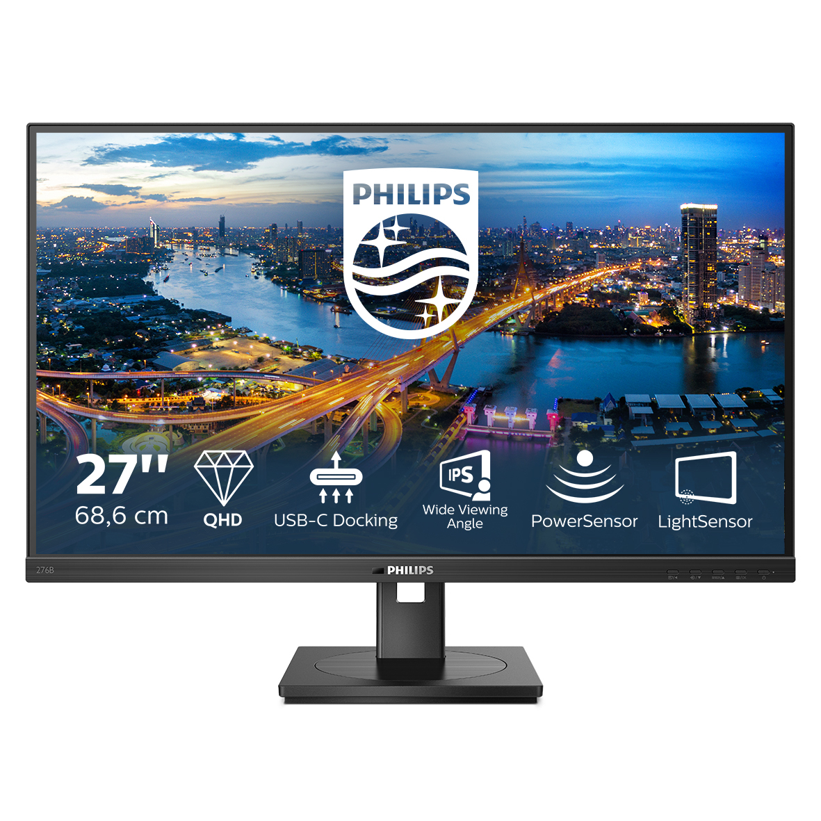 Philips 276B1 Computer Monitors - 27 Inches - Black