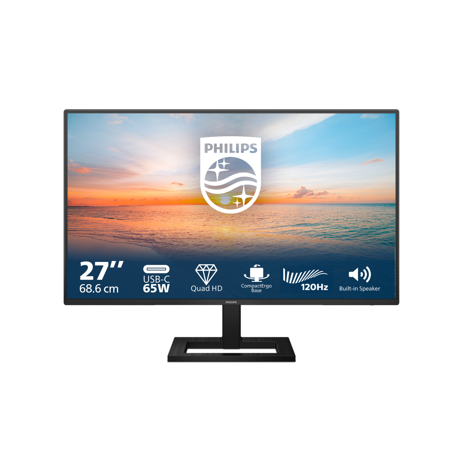 Philips 27E1N1600AE Computer Monitors - 27 Inches - Black