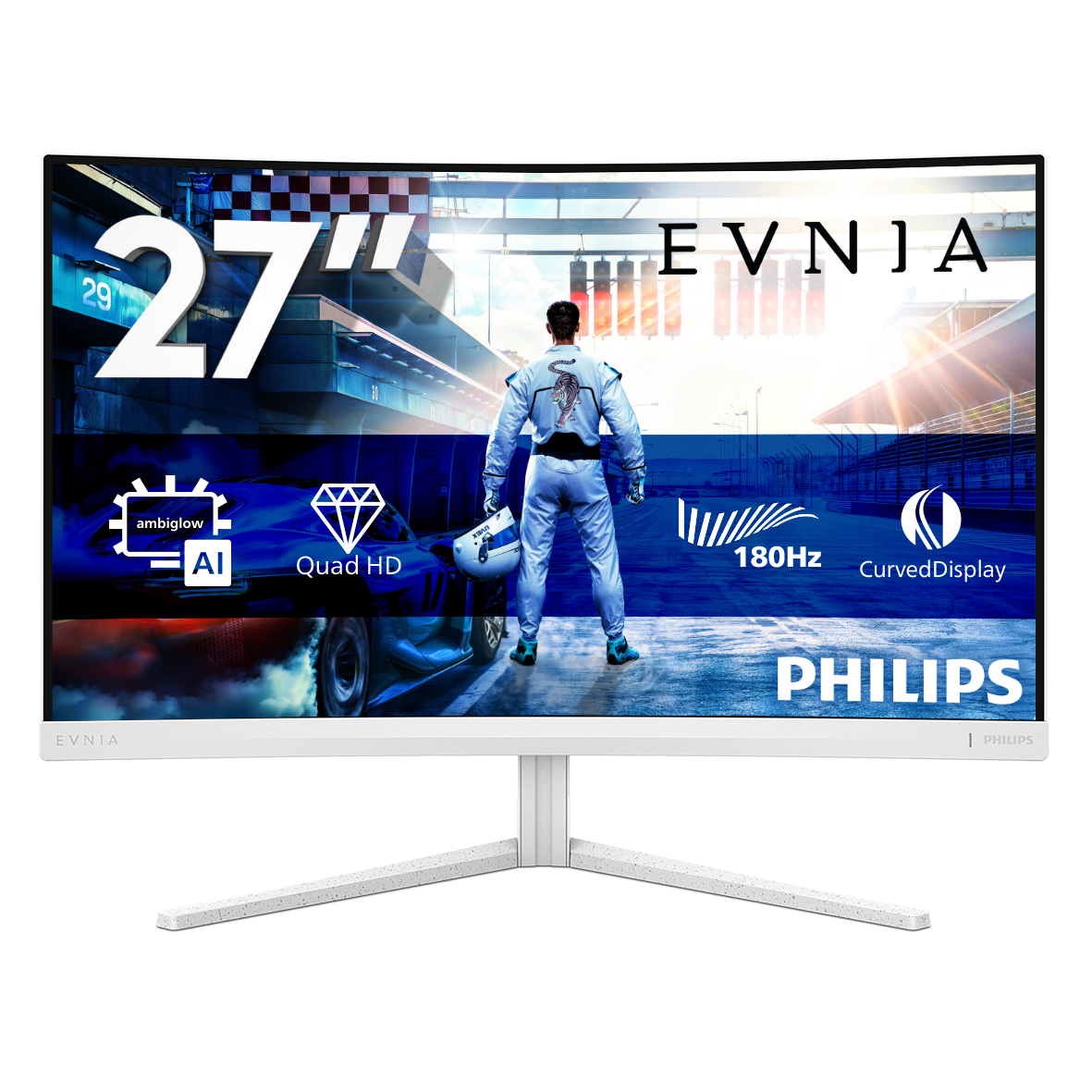 Philips 27M2C5501 Computer Monitors - 27 Inches - White