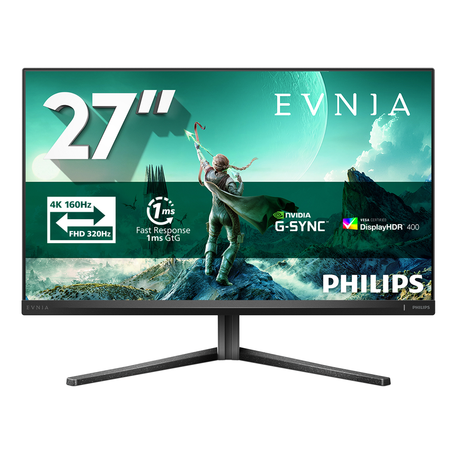 Philips 27M2N3800A Computer Monitors - 27 Inches - Grey