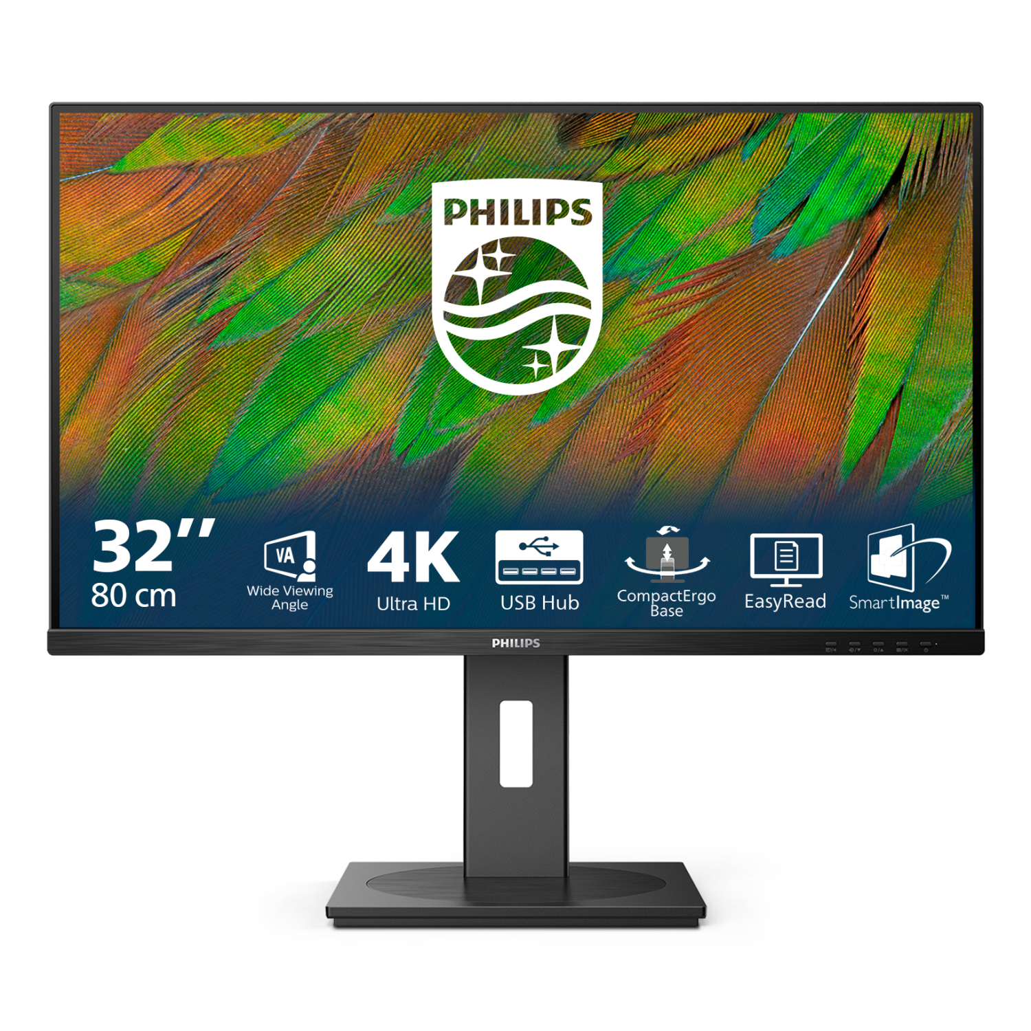 Philips 32B1N3800 Computer Monitors - 32 Inches - Black