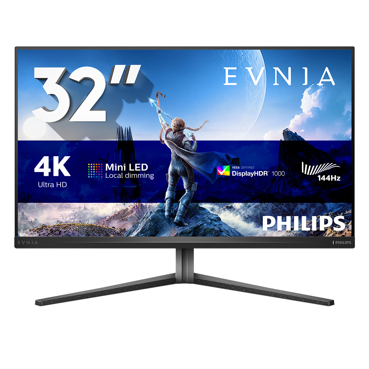 Philips 32M2N6800M Computer Monitors - 31.5 Inches - Grey