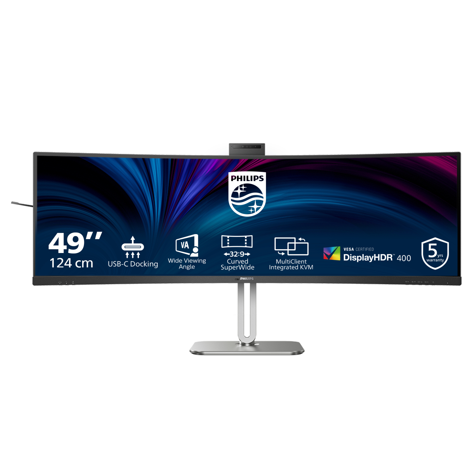 Philips 49B2U5900CH Computer Monitors - 48.8 Inches - Black