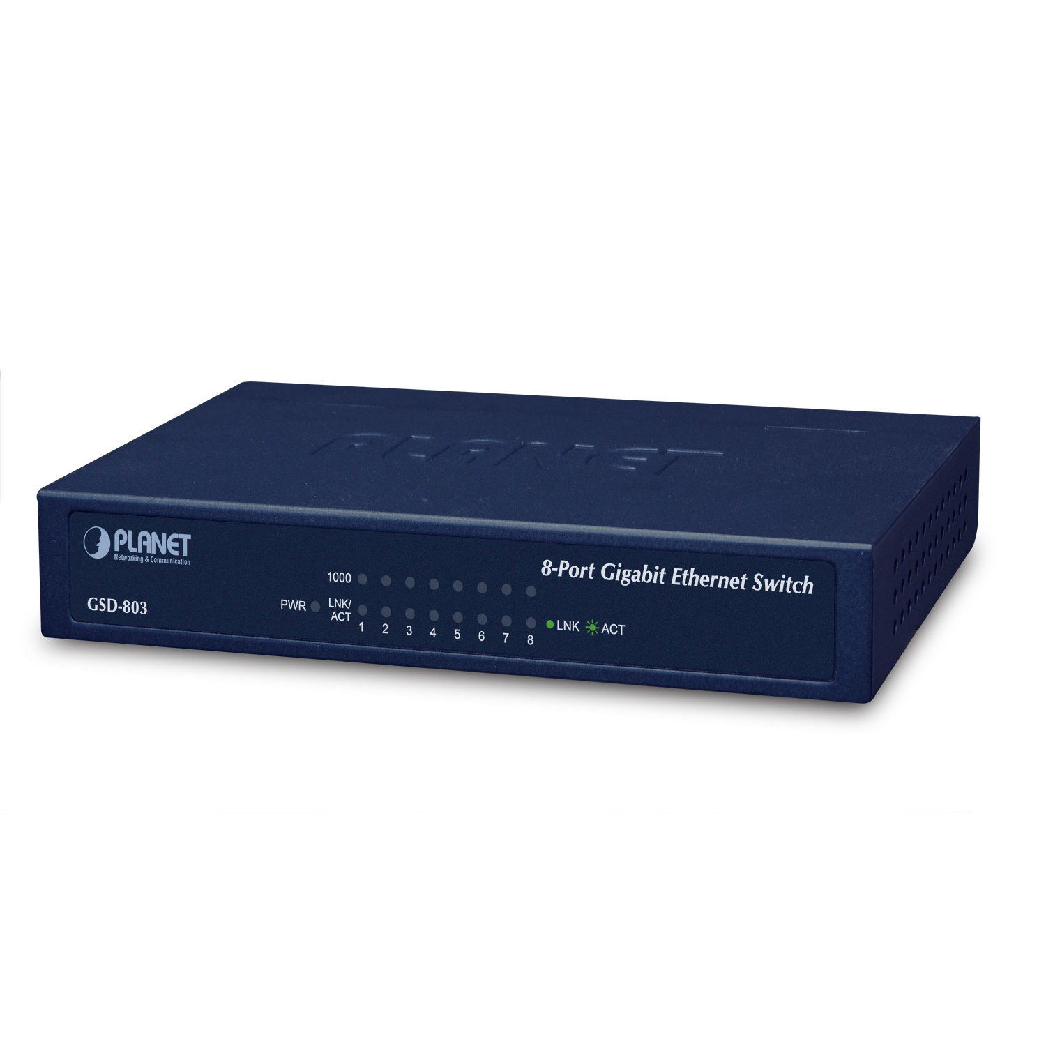 Planet GSD-803 Network Switches - Blue