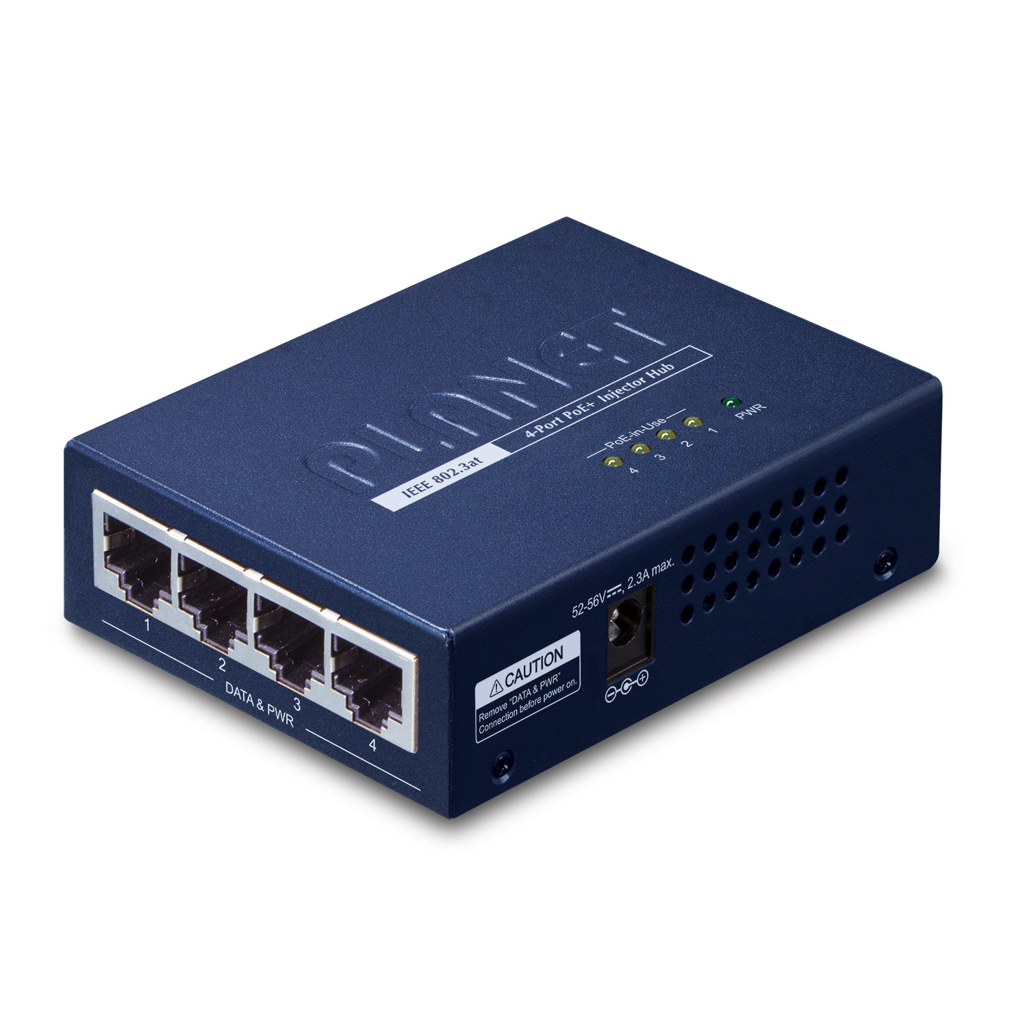 4P Inj Hub PoE+ 120W