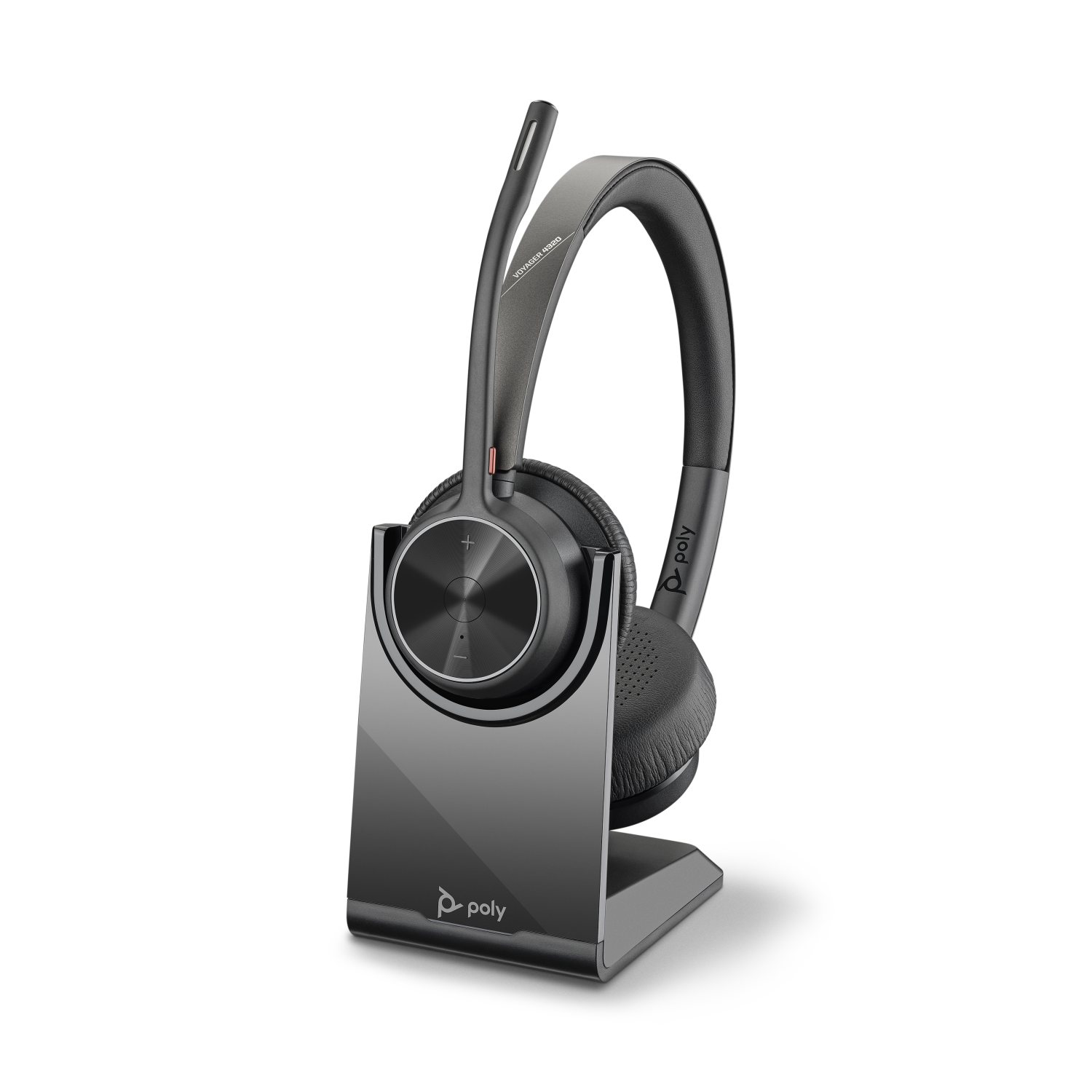 POLY Voyager 4320 UC Headset Wireless Head-band Office/Call center USB Type-A Bluetooth Charging stand Black