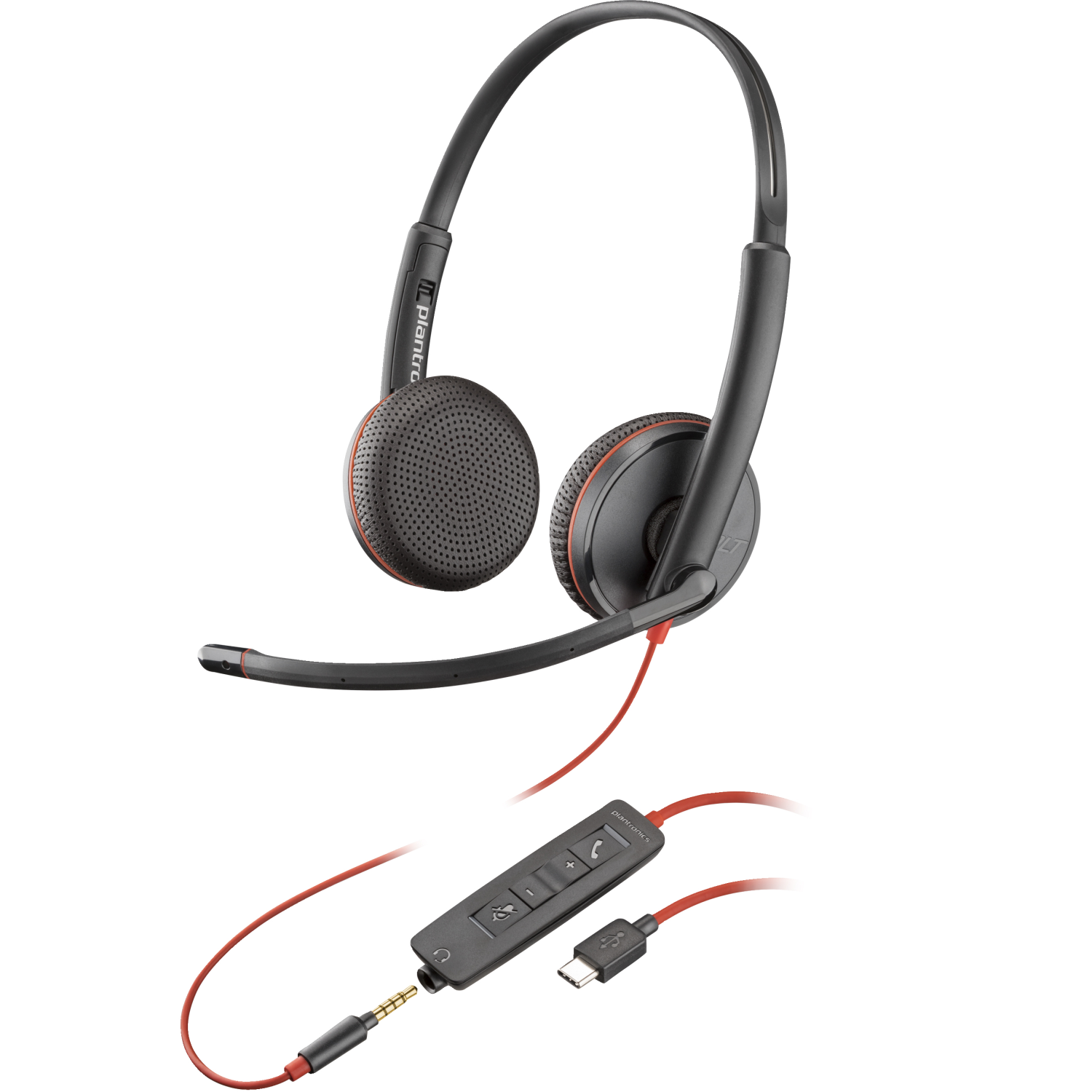 Poly C3225 Headphones & Headsets - Black