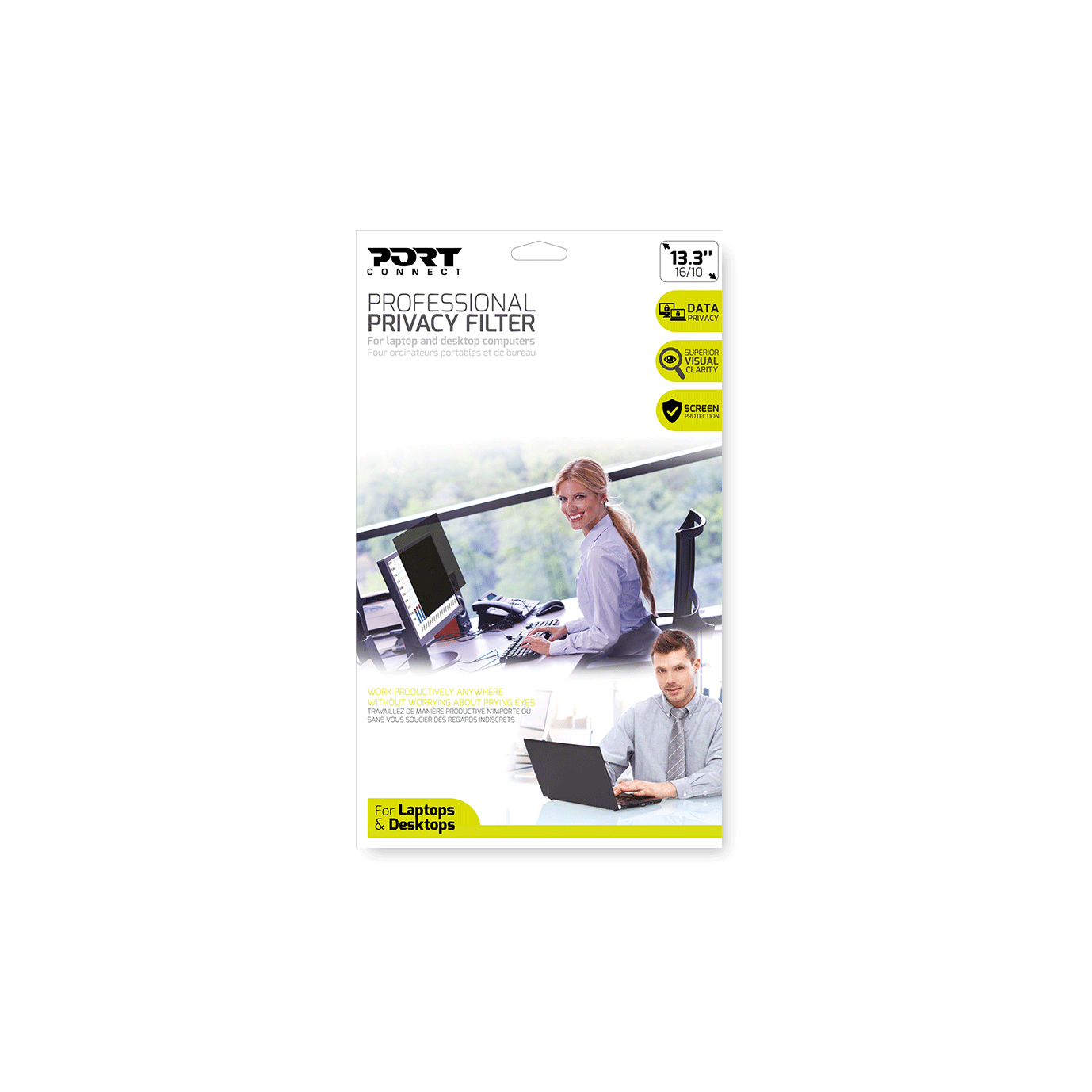 Port Designs 900221 display privacy filters Frameless display privacy filter 56.1 cm (22.1")