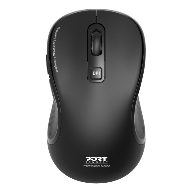 Port Designs 910010 mouse Universal Ambidextrous RF Wireless + Bluetooth Optical 2400 DPI