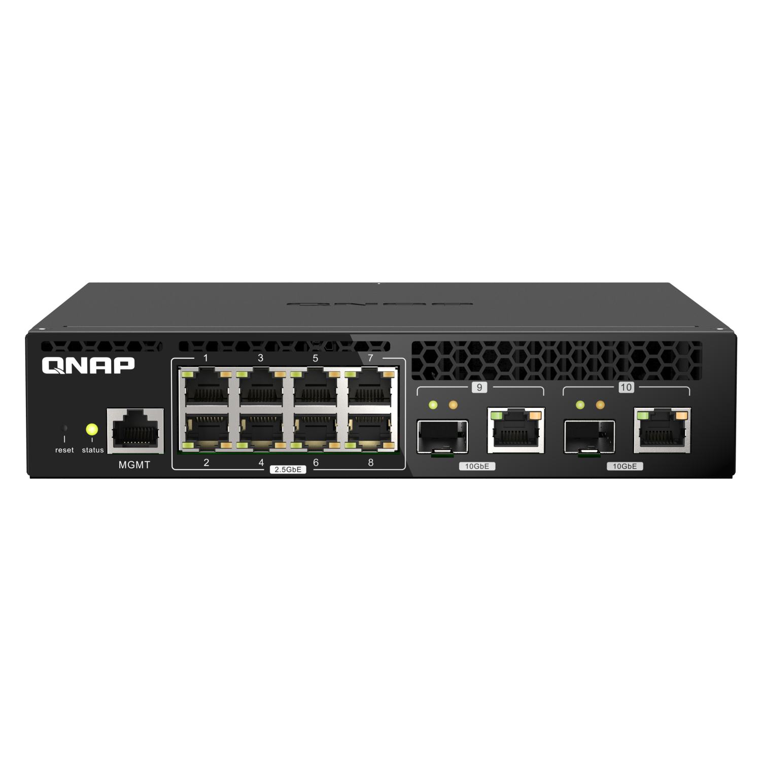 QNAP QSW-M2108R-2C Network Switches - Black