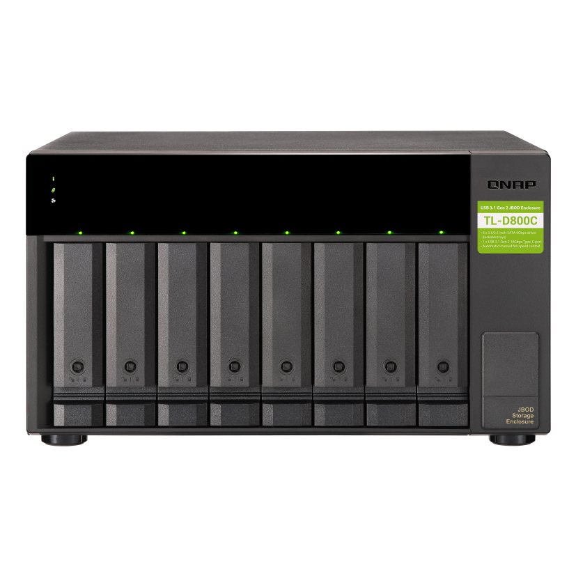QNAP TL-D800C Storage Drive Enclosures - Multi