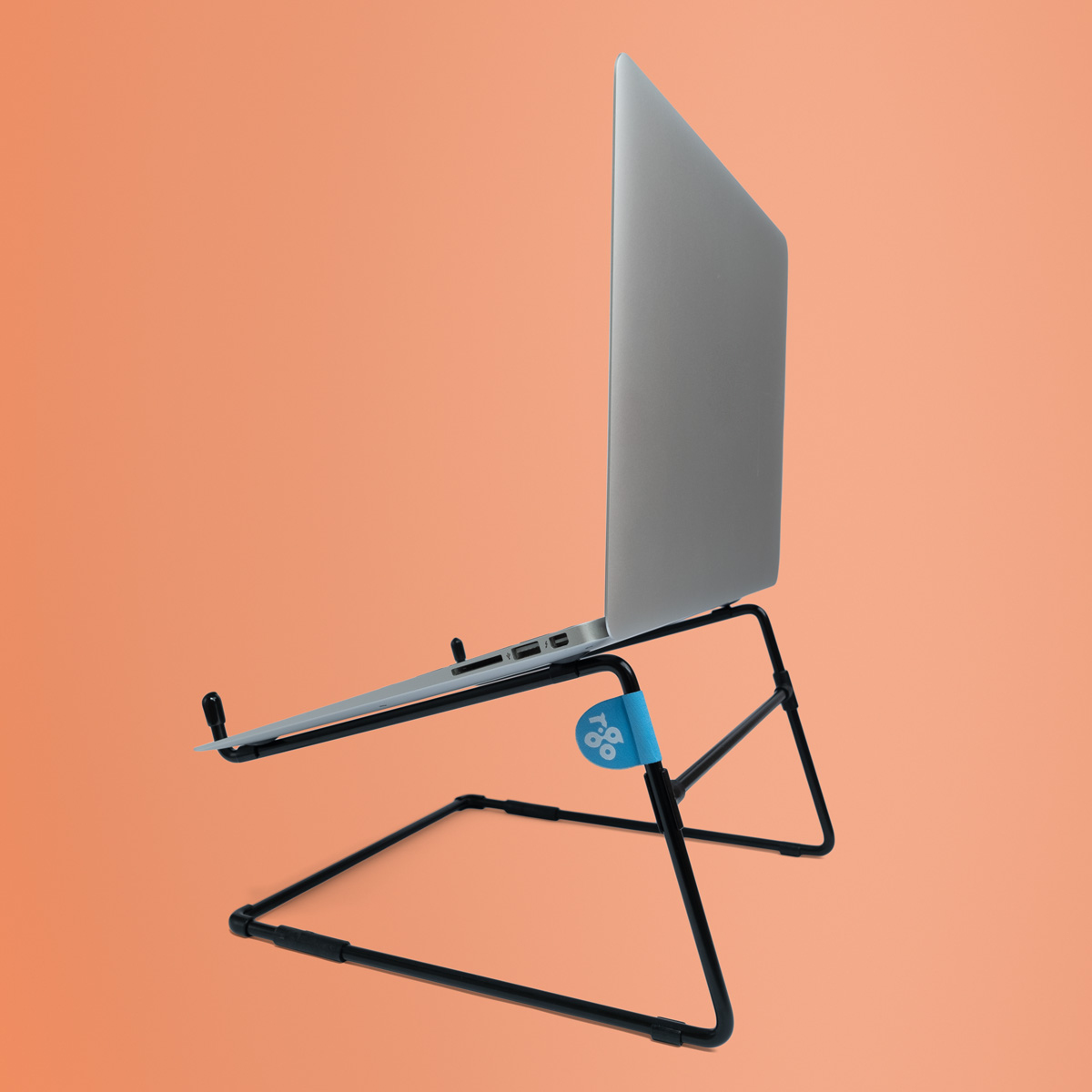 R-Go Tools Steel Laptop stand R-Go Office, suitable for 10-22 inches, black