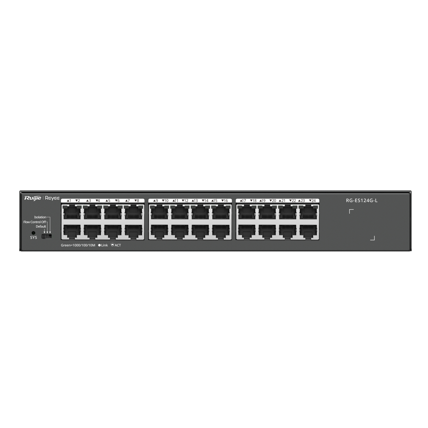 Ruijie Networks RG-ES124G-L Network Switches - Black