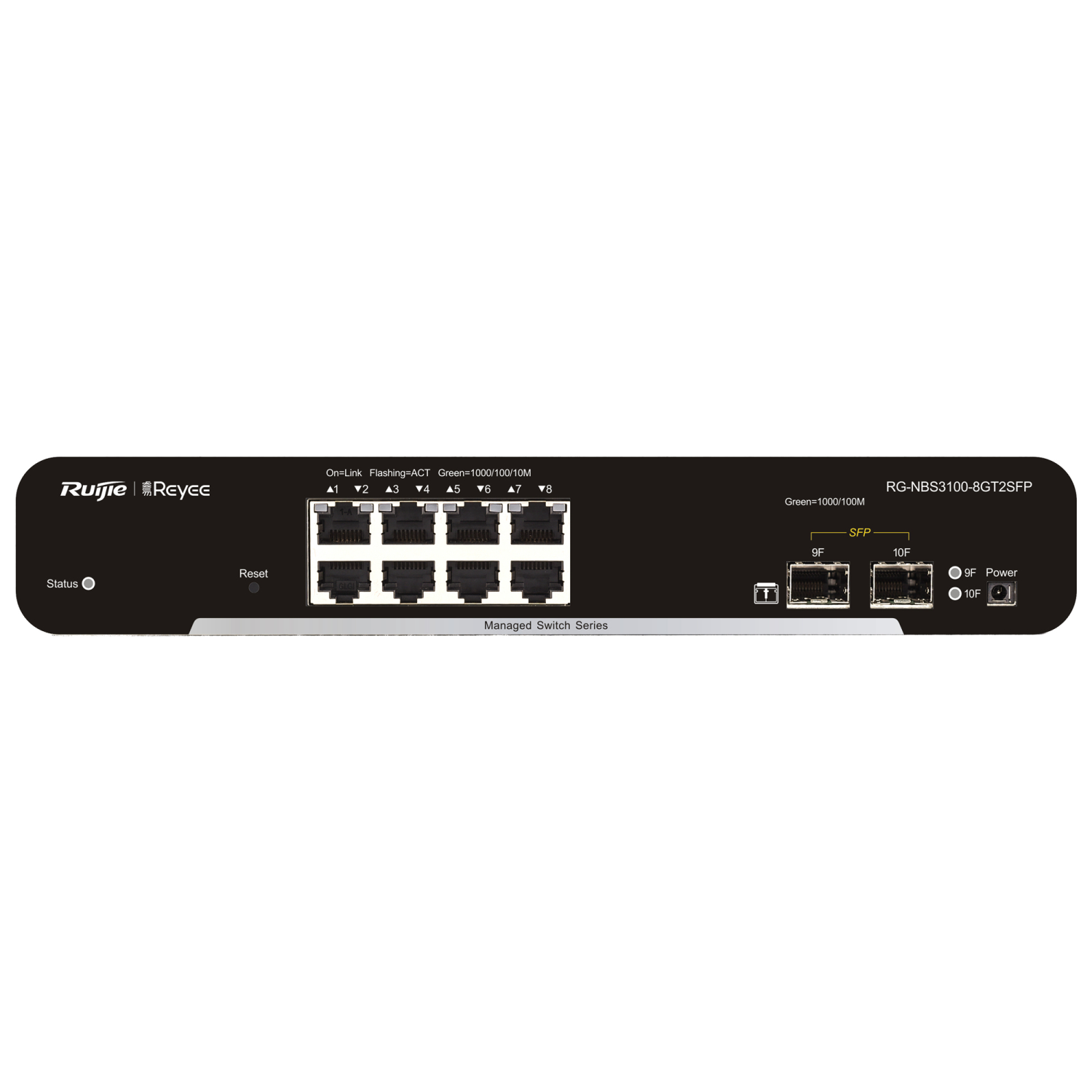 Ruijie Networks RG-NBS3100-8GT2SFP Network Switches - Black