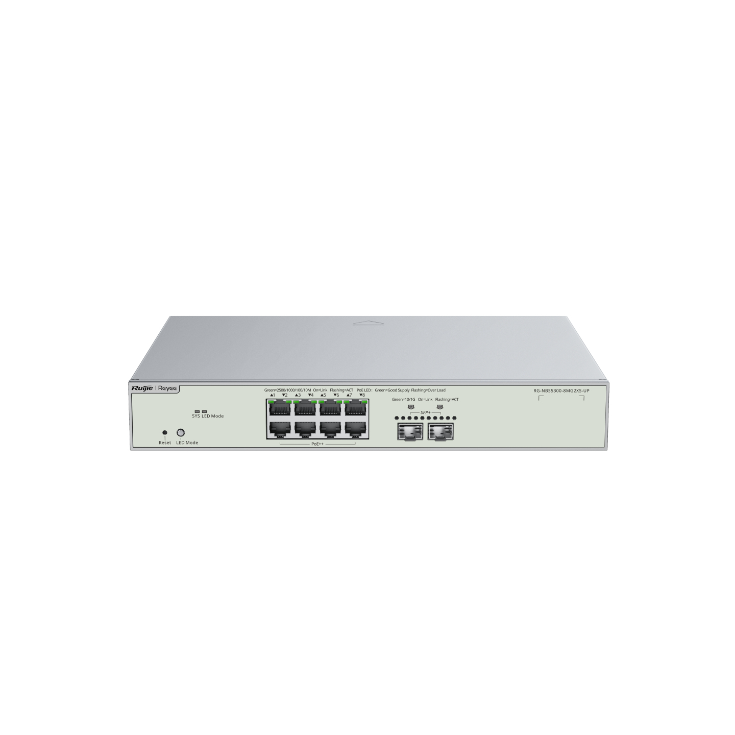 Ruijie Networks RG-NBS5300-8MG2XS-UP Network Switches - Grey