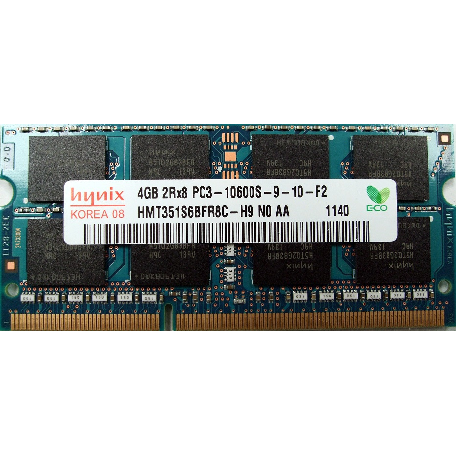 SK Hynix 4GB 2RX8 PC3-10600S SODIMM LAPTOP MEMORY