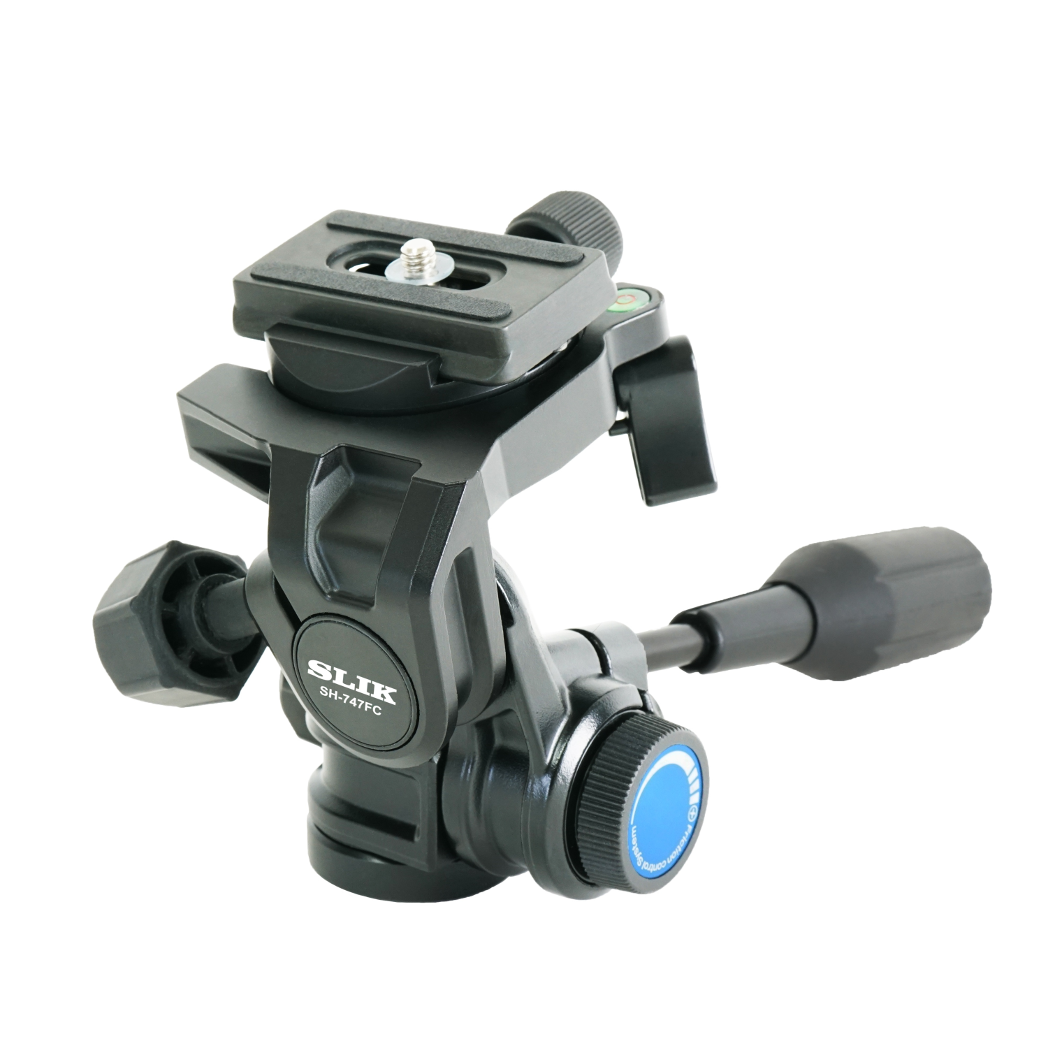 Slik 6256455 tripod head Black Aluminium 1/4, 3/8"
