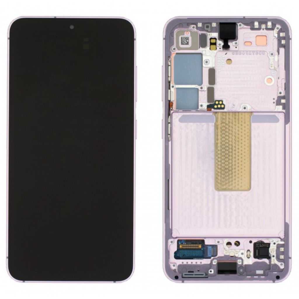 Samsung Genuine Samsung S23 / S911 | Replacement AMOLED Touch Screen Assembly With Chassis | Lavender | Service Pack | GH82-30481D