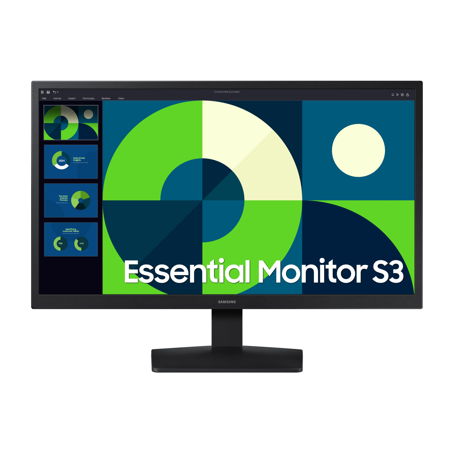 Samsung 24IN Computer Monitors - 24 Inches - Black