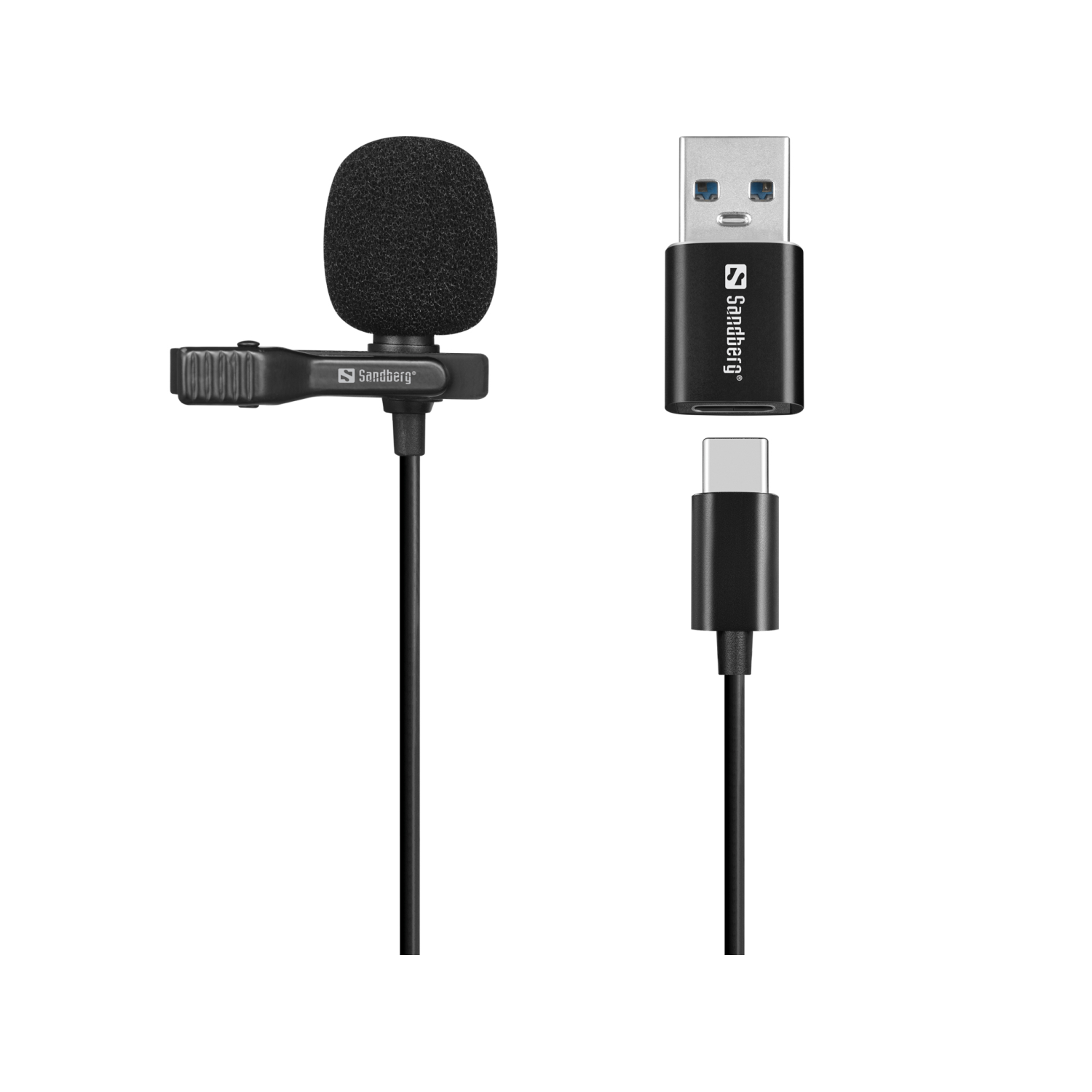 Sandberg Streamer USB Clip Microphone
