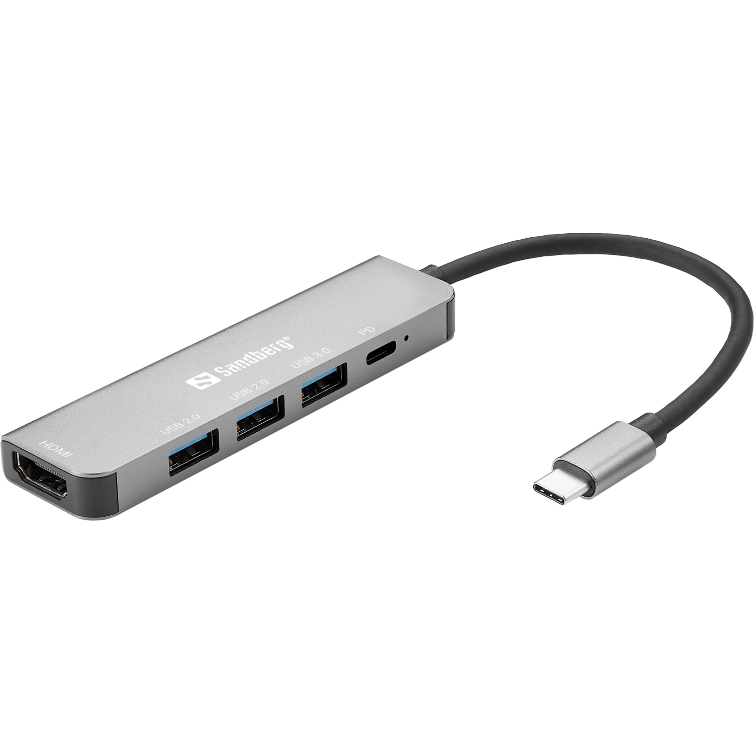 Sandberg 100W Laptop Docks & Port Replicators - Grey