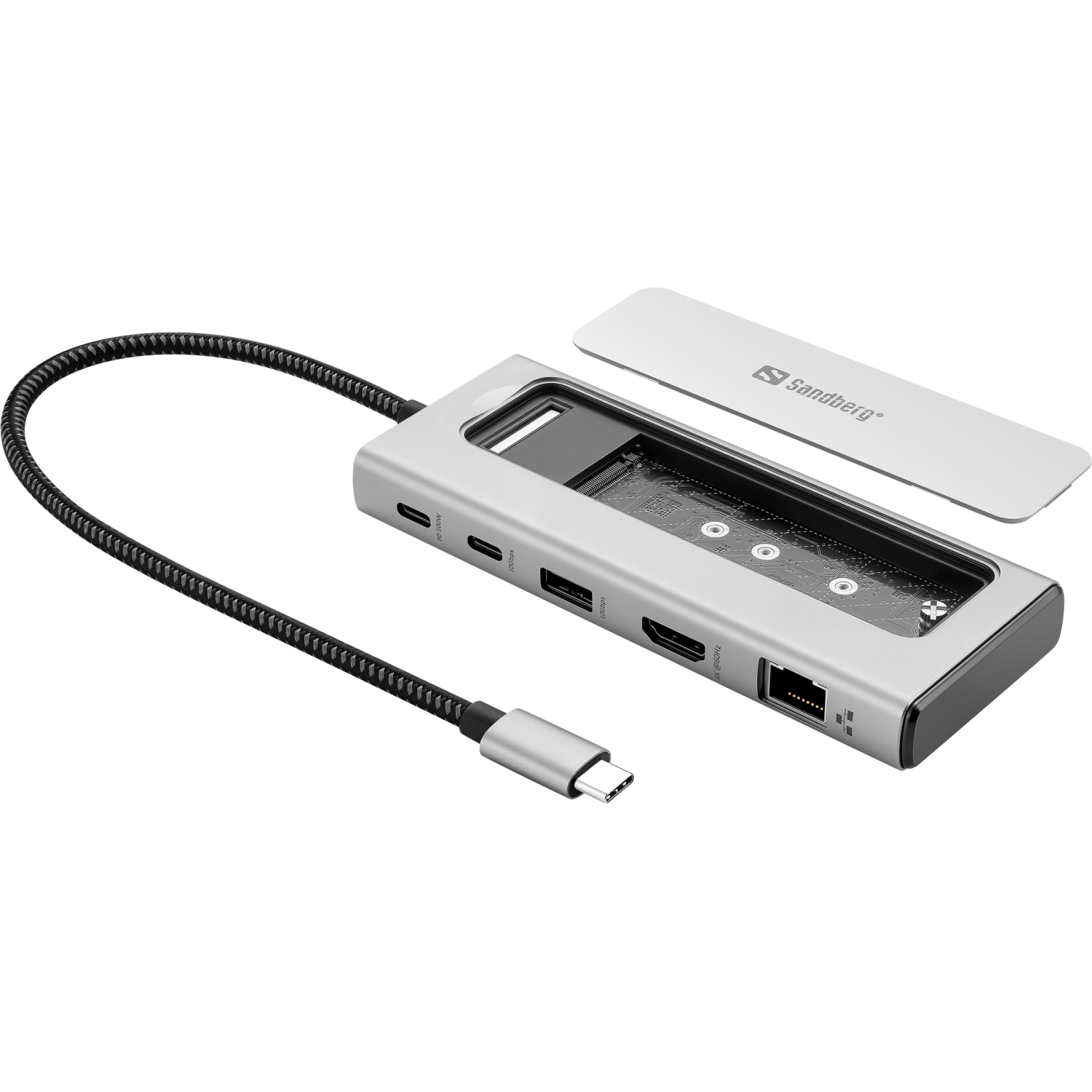 Sandberg USB-C 6in1 Travel Dock SSD Case