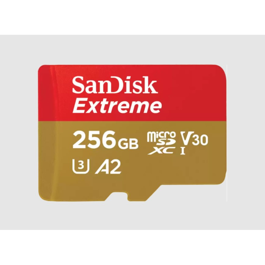 SanDisk Extreme 256 GB MicroSDXC UHS-I Class 3