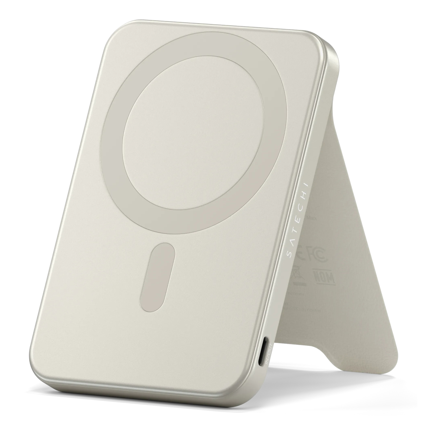 Satechi Qi2 5K Power Bank & Stand Sand