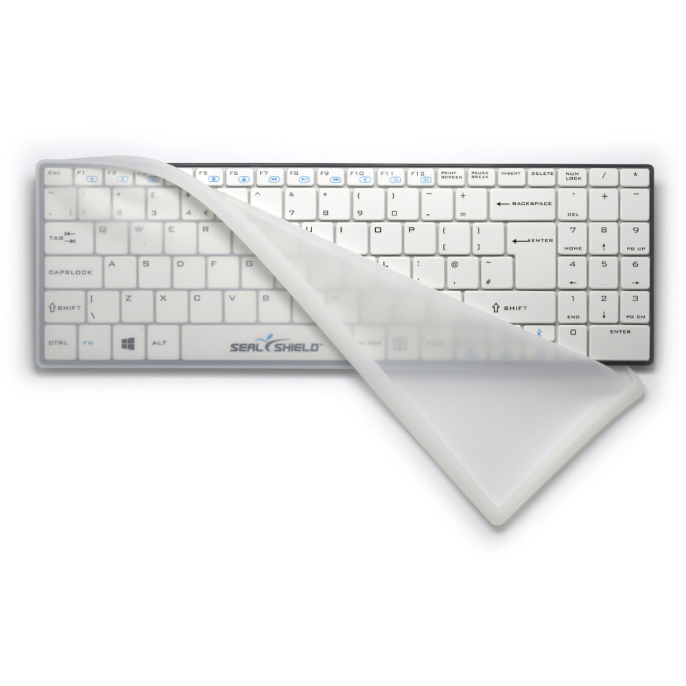 Seal Shield Clean Wipe Bluetooth Medical Grade Mini UK Keyboard Waterproof with Removable Cover