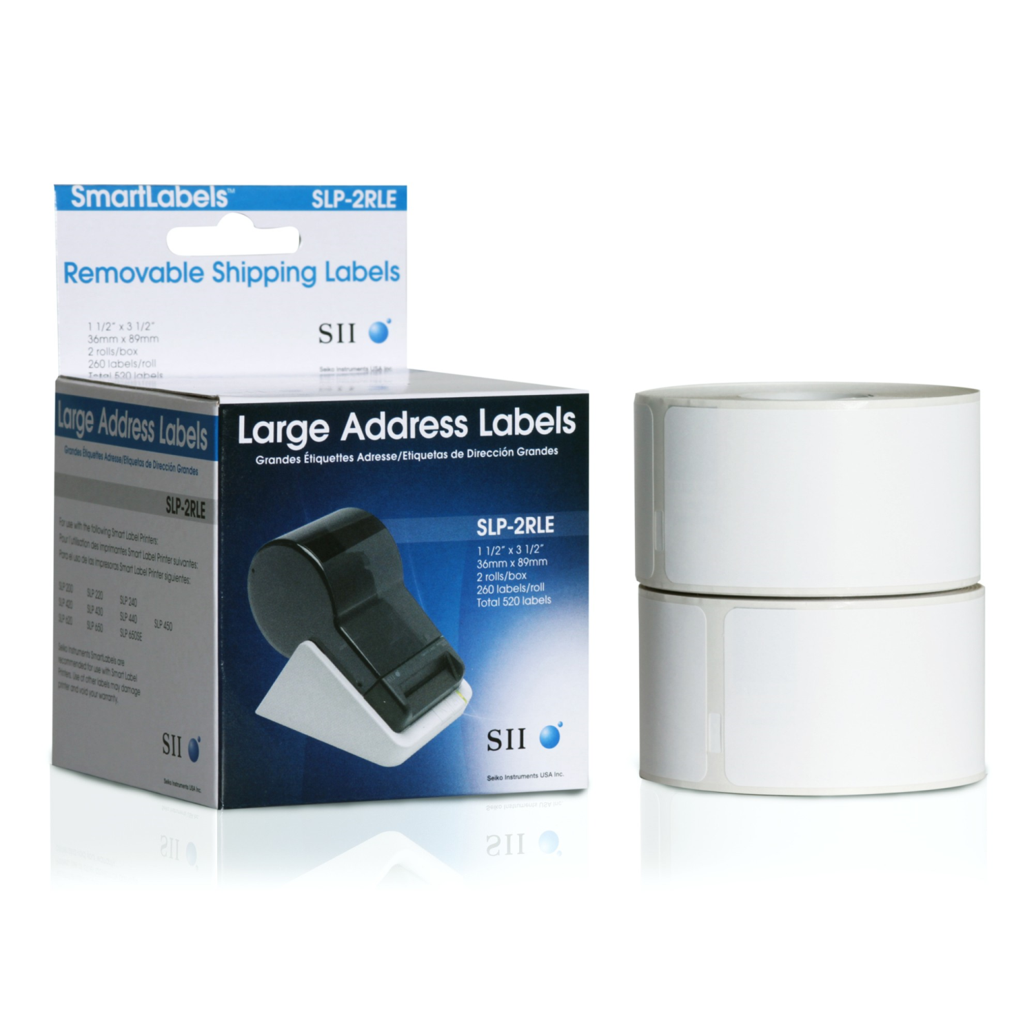Seiko Instruments SLP-2RLE Printer Labels - White