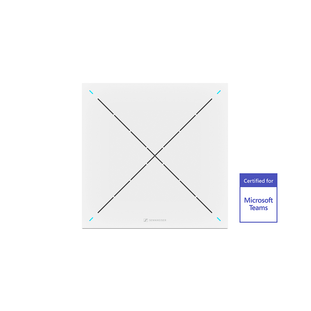 Sennheiser TeamConnect Ceiling 2 Beam-Forming Ceiling Mic Array Dante PoE