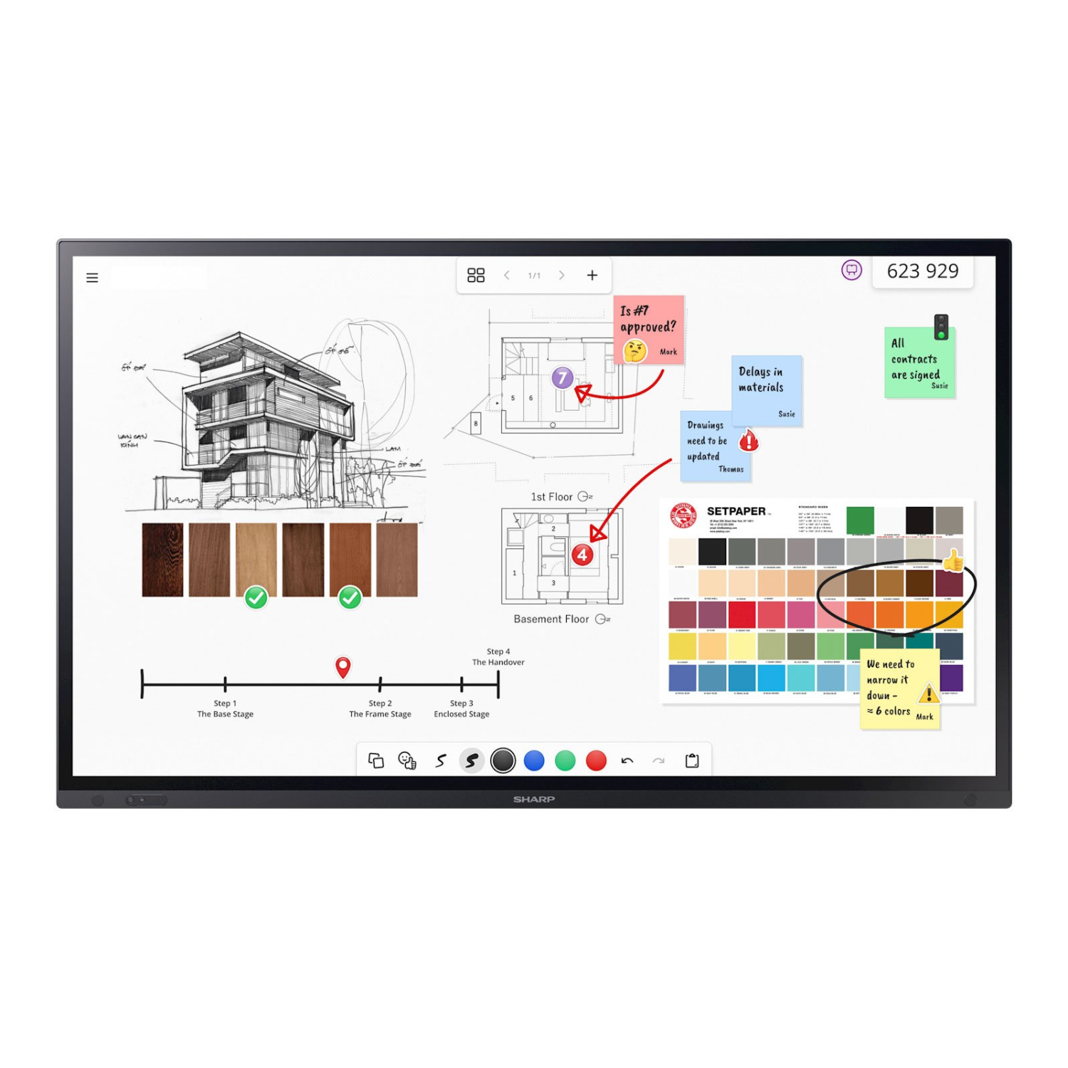Sharp 86" PNLA862 LCD InGlass Touch Display