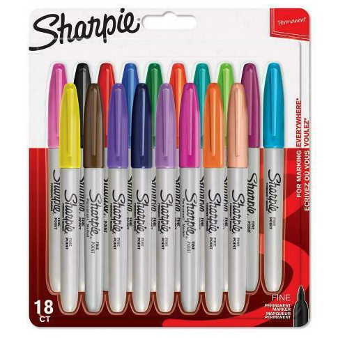 Sharpie Fine marker 18 pc(s) Fine tip Multicolour