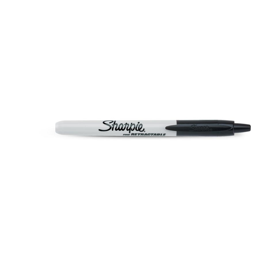 Sharpie Fine Retractable permanent marker Fine tip Black