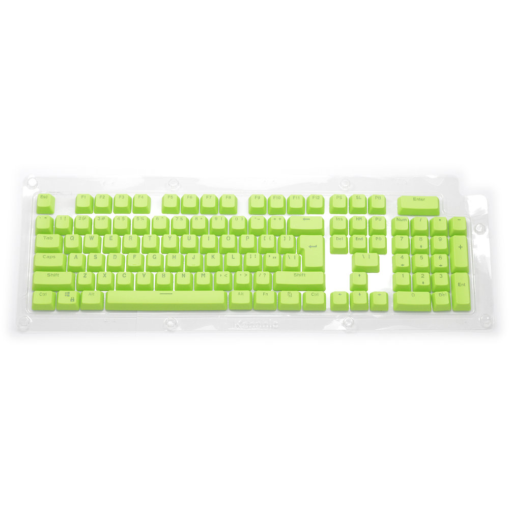 ShortBoard Double Shot Keyset Green USA PC Full for Backlit Cherry MX Switches