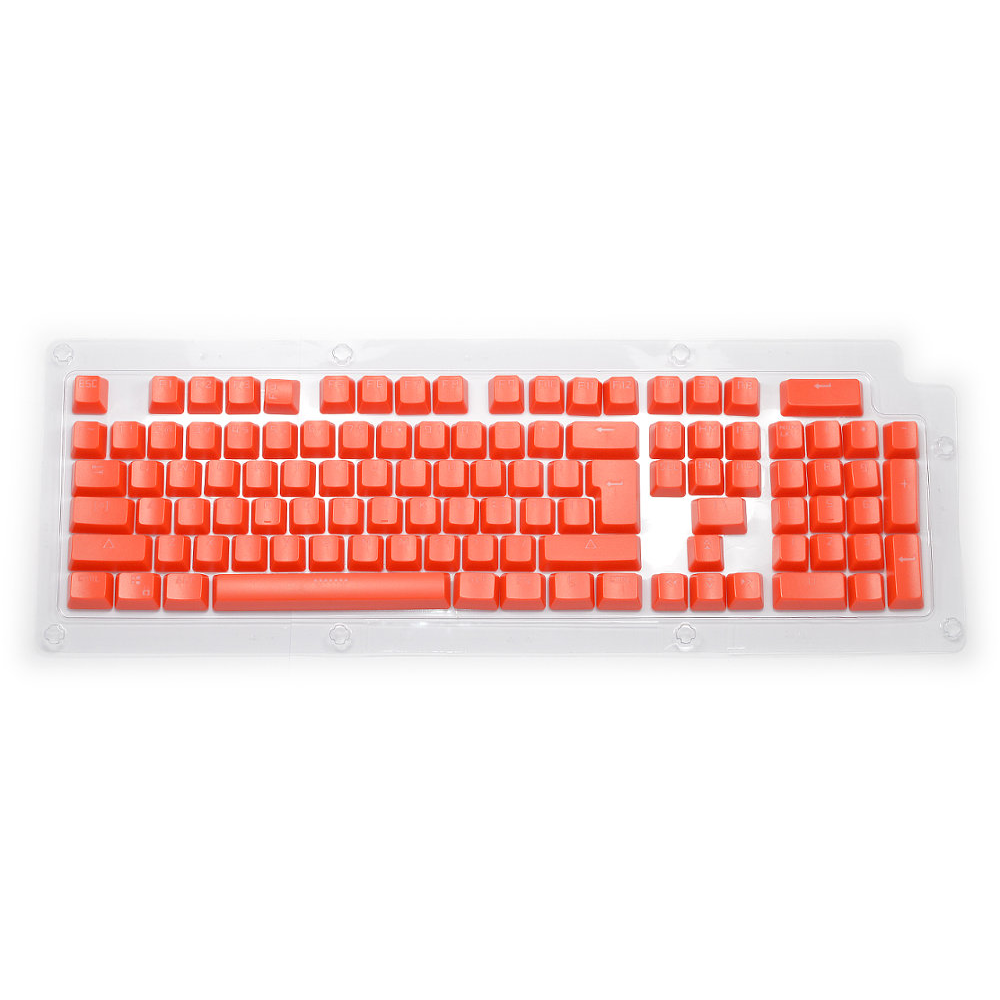 ShortBoard Double Shot Keyset Red USA PC Full for Backlit Cherry MX Switches