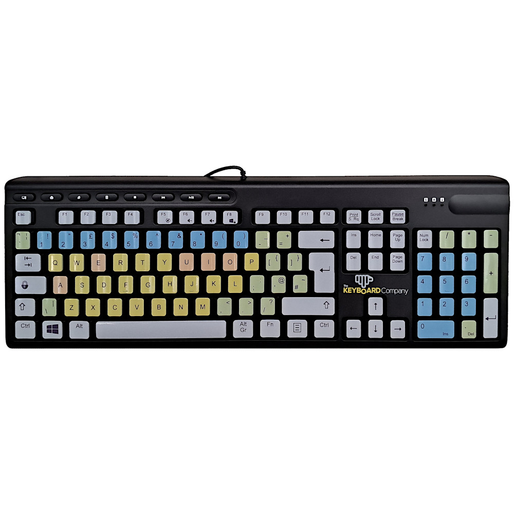 ShortBoard Dyslexic UK Keyboard Black