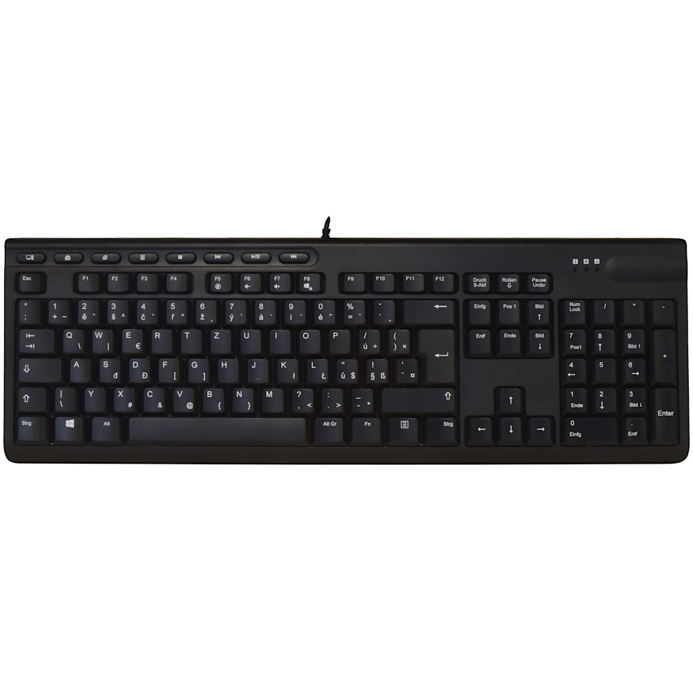 ShortBoard Czech (QWERTZ) Keyboard Black